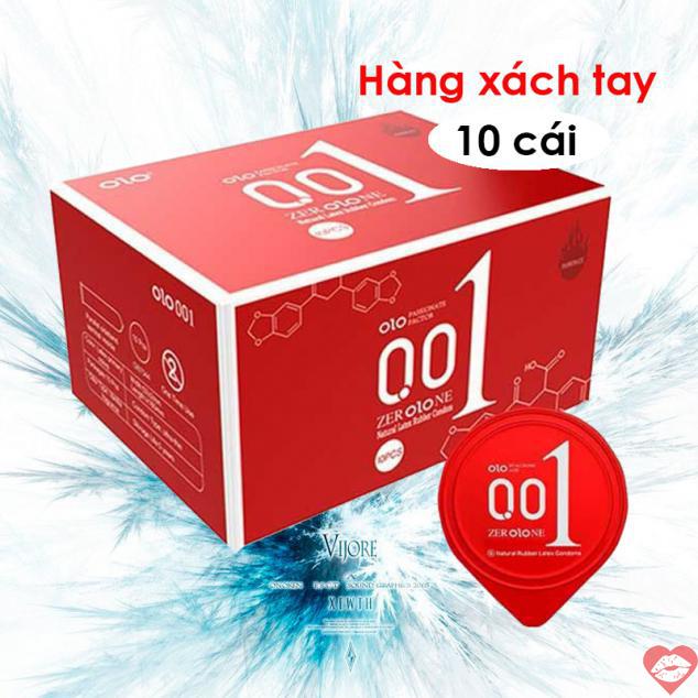 Đánh giá Bao cao su OLO 0.01 Đỏ - Siêu mỏng nóng ấm - Hộp 10 cái giá tốt 