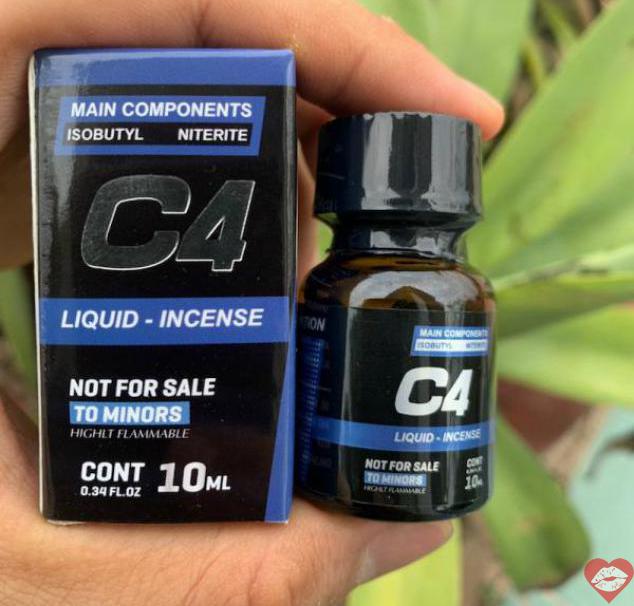 Chai hít Popper C4 Xanh Blue chính hãng USA Mỹ 10ml cực mạnh dành cho Top Bot 