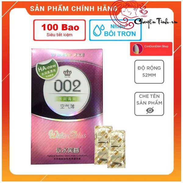 Bao cao su HA 002 Water Lotus siêu mỏng