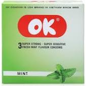 Bao cao su Ok Mint 144s hương bạc hà