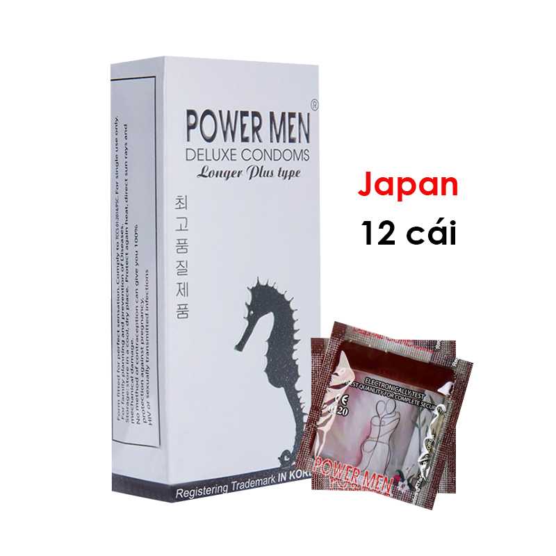 Bao Cao Su Powermen Cá Ngựa Bạc 12s
