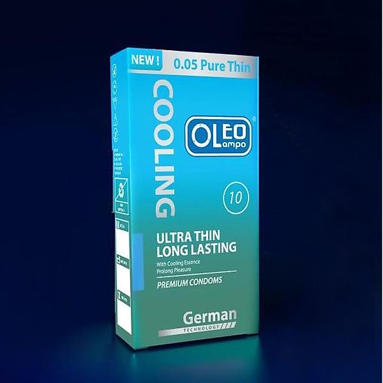 Bao cao su Oleo Cooling Ultra Thin Long Lasting kéo dài thời gian size nhỏ