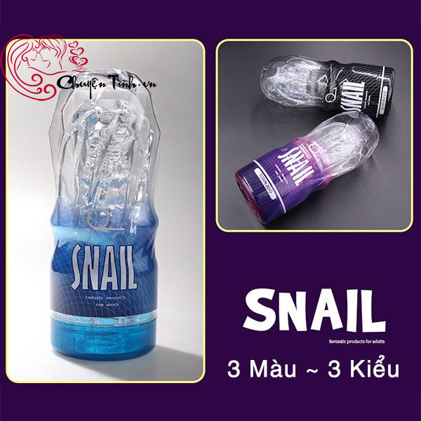 Cốc Thủ Dâm Snail Cup Silicone Trong Suốt Dành Cho Nam tự sướng tự xử