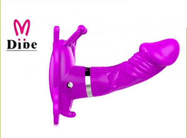 Dương vật giả Dibe Camille hình cánh bướm có dây đeo rỗng ruột điều khiển từ xa