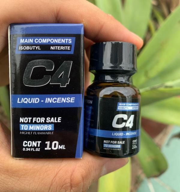 Chai hít Popper C4 Xanh Blue chính hãng USA Mỹ 10ml cực mạnh dành cho Top Bot
