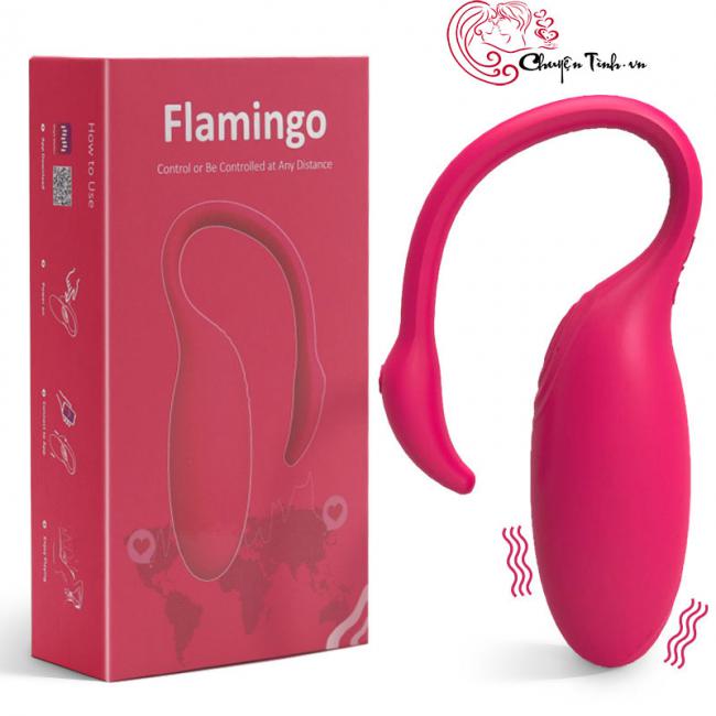 Trứng rung thiên nga Flamingo điều khiển từ xa bằng điện thoại